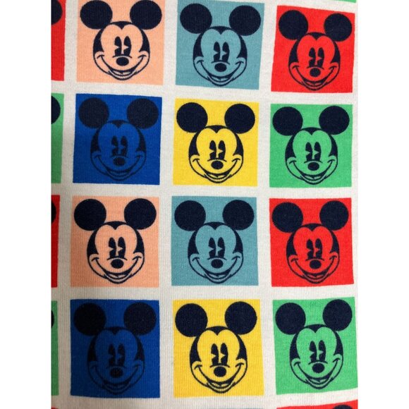 Baby Gap Disney 3T Organic Cotton Mickey Mouse Color Block Pajama Shirt Top - Picture 2 of 4